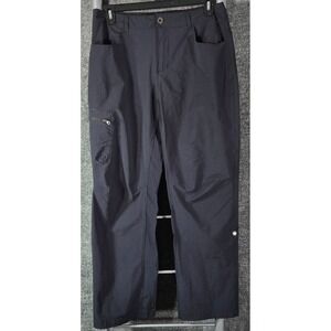 Pacific Trail Mens XL Black Nylon Spandex Stretch Hiking Cargo Pants 35x31
